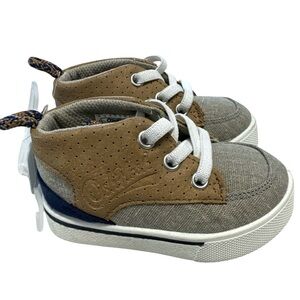 Osh Kosh Boys Chase High Top Canvas  Sneakers Size 4 NWT